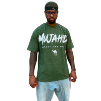 Mujahid “Defeat the Nafs” Oversized Tee – Forest Green