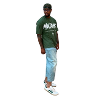 Mujahid “Defeat the Nafs” Oversized Tee – Forest Green