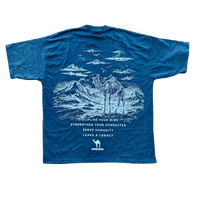Mujahid “Defeat the Nafs” Oversized Tee – Ocean Blue