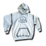 White/Black print  Mujahid calligraphy hoodie