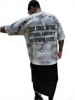 Mujahid™ Oversized Boxy Tee – “The One Who Strives”