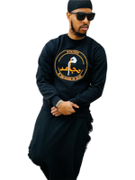 Sweatshirt (White-Orange) Logo
