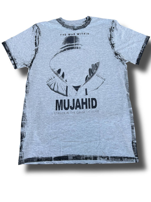 Grey/Black print (The War Within ) Border Tee Shirt